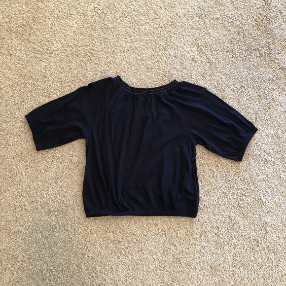 NWT - LOFT Navy Shirt - Picture 3 of 3